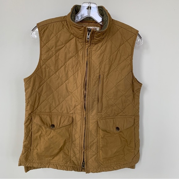 Filson Tan Quilted Full Zip Vest Size M - Picture 1 of 9